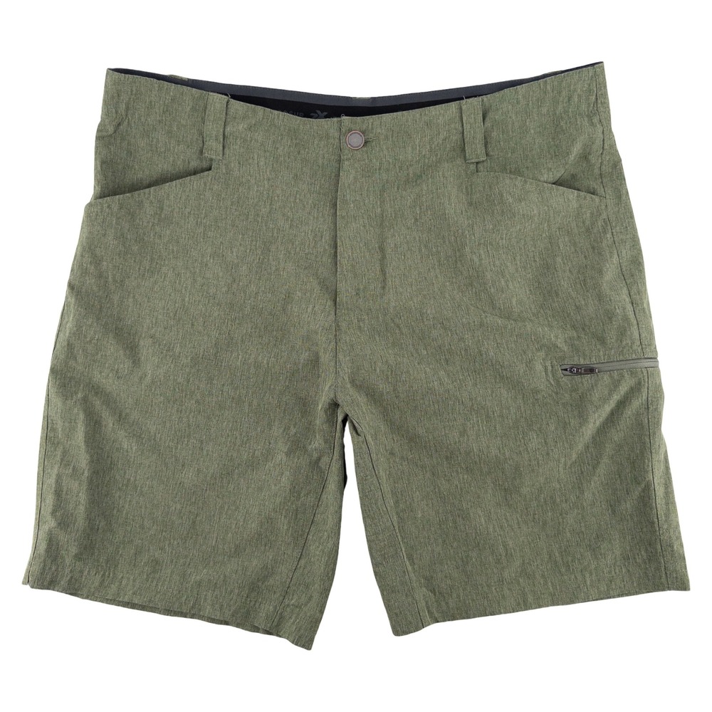 ZeroXposur Mens 38 Travel Shorts Olive Green Stretch Gorpcore Outdoors Technical